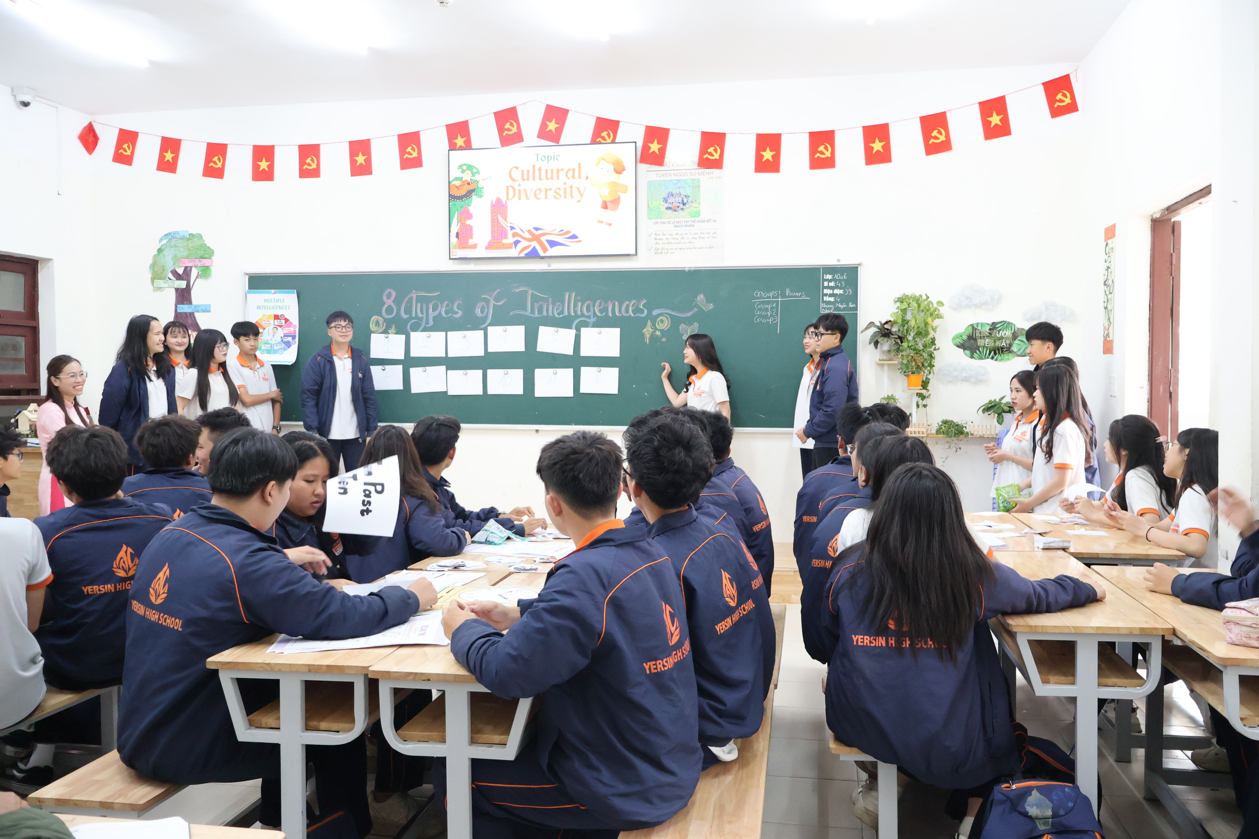 TIẾT HỌC TIẾNG ANH SÁNG TẠO CỦA HỌC SINH KHỐI 10 – ỨNG DỤNG 8 LOẠI HÌNH TRÍ THÔNG MINH