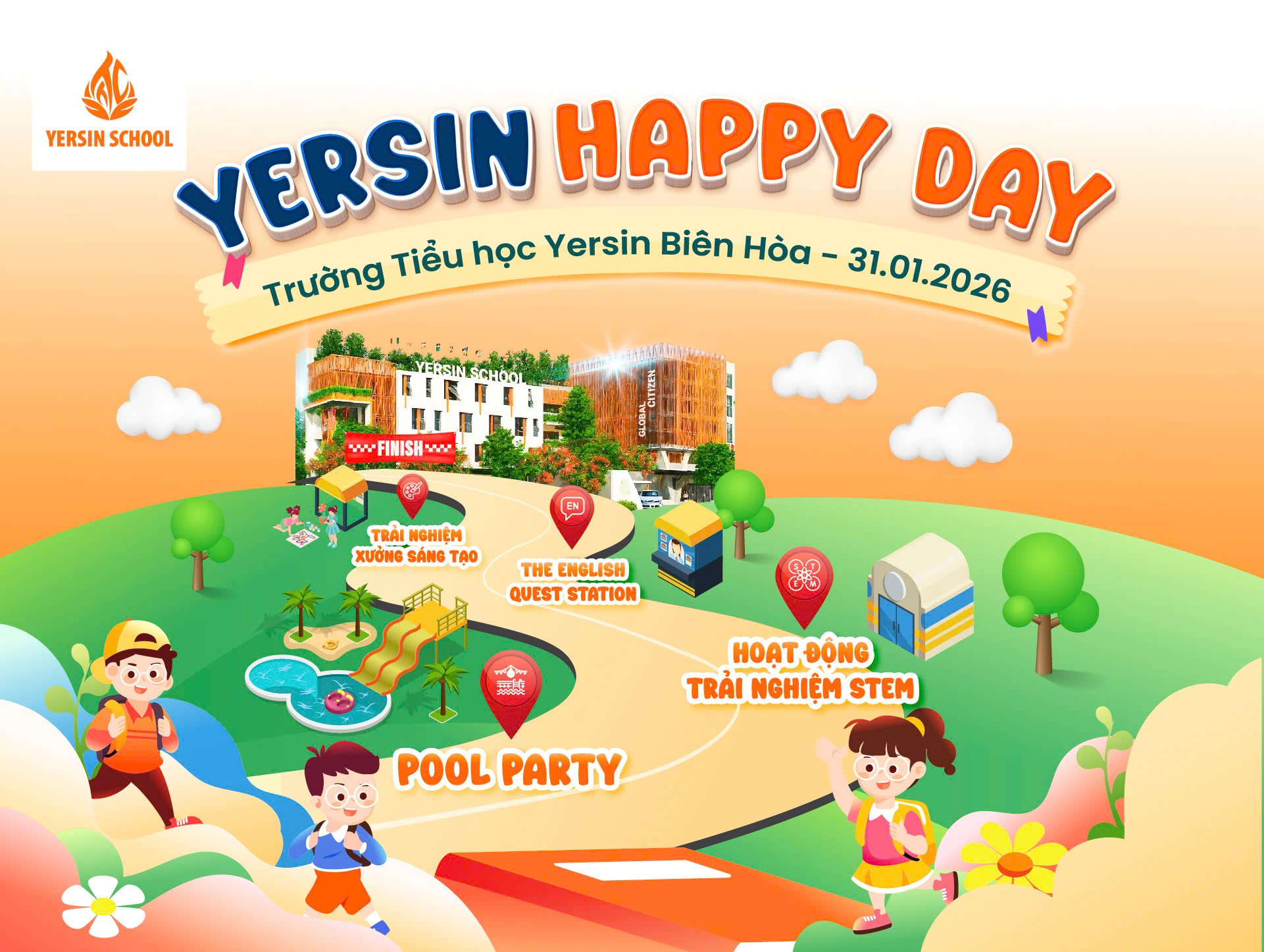 Yersin School - Kiến tạo môi trường giáo dục hạnh phúc