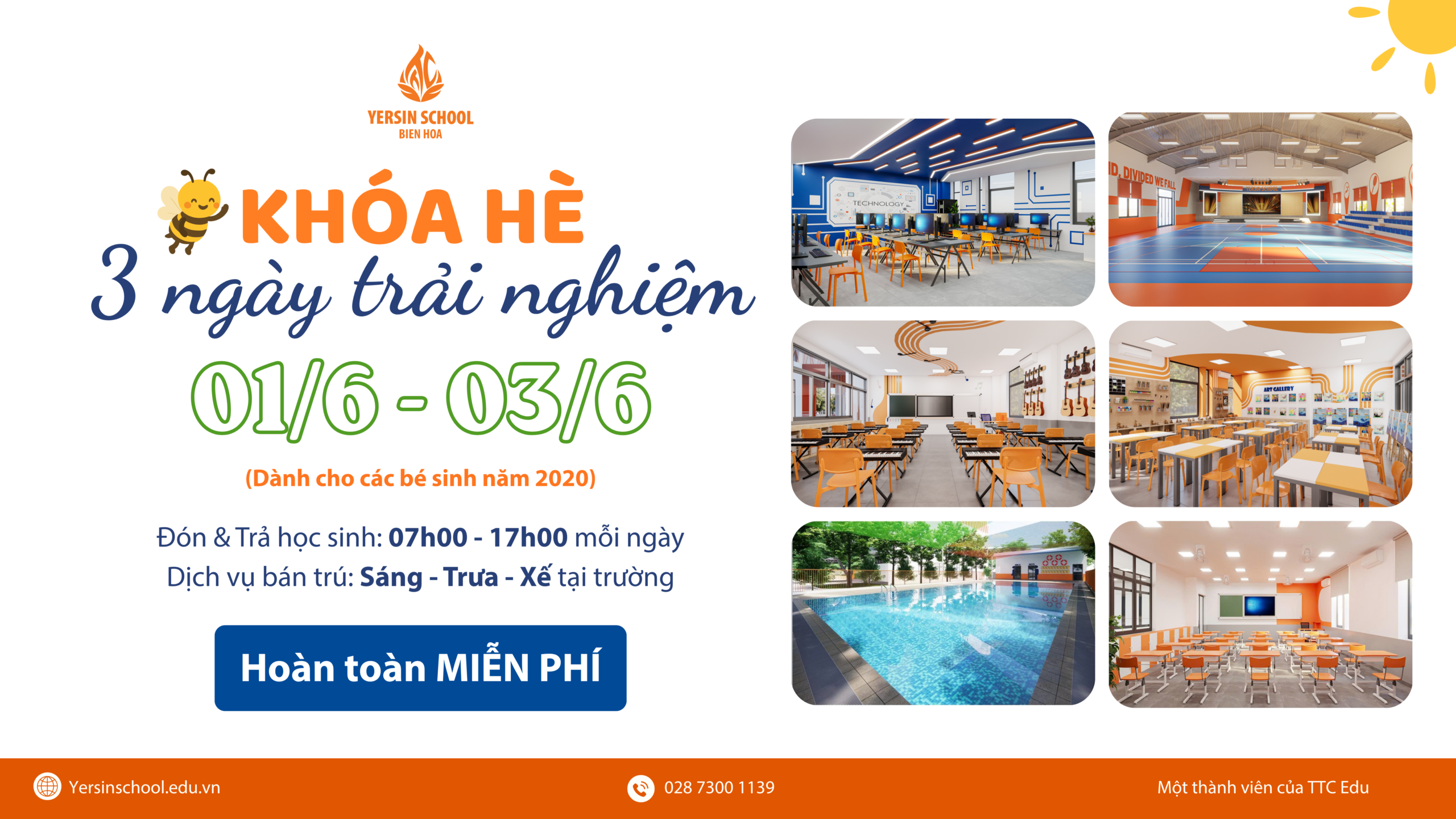 ĐĂNG KÝ 3 NGÀY TRẢI NGHIỆM HÈ HOÀN TOÀN MIỄN PHÍ DÀNH CHO HỌC SINH DỰ BỊ LỚP 1