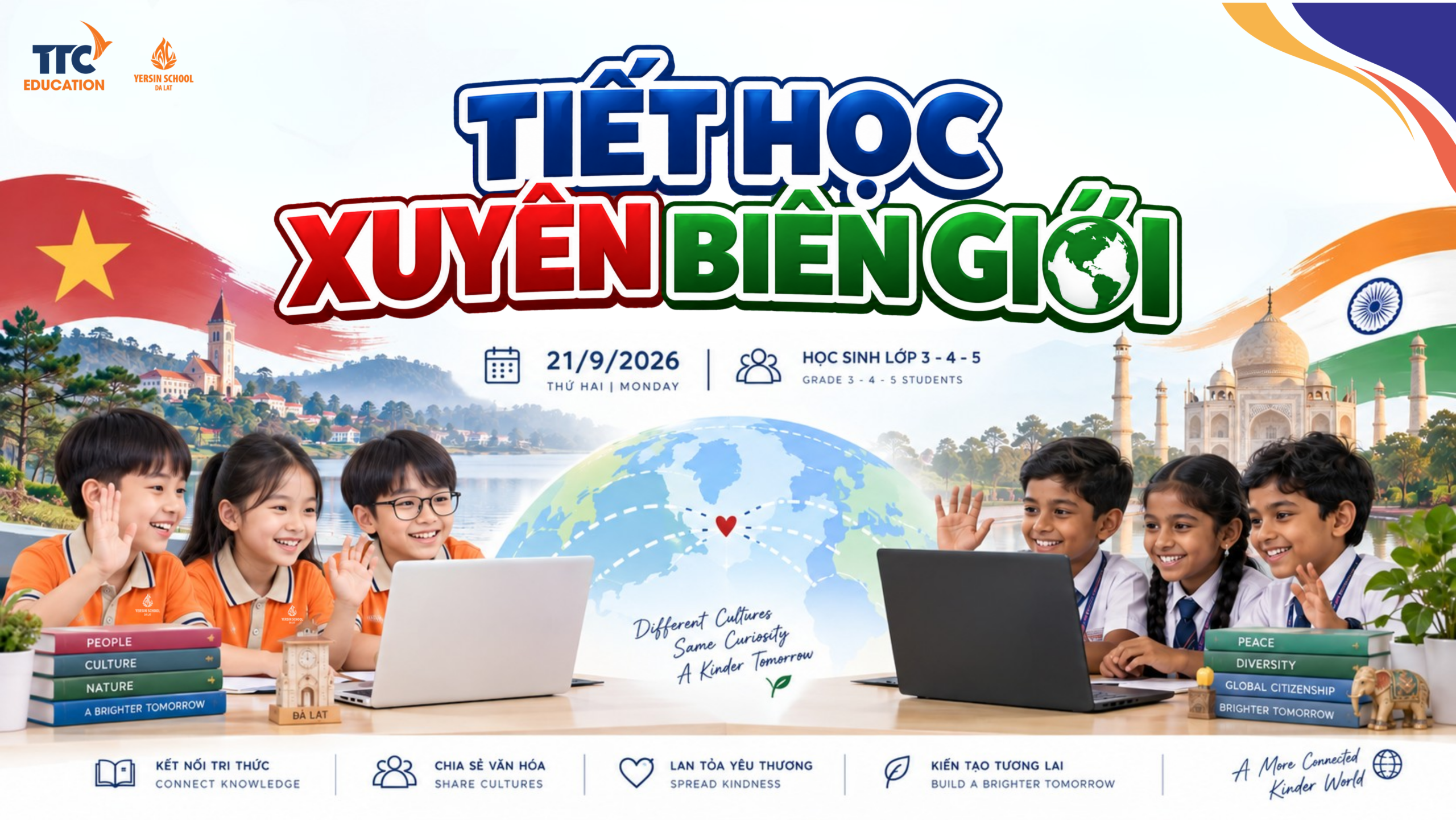 TIẾT HỌC XUYÊN BIÊN GIỚI – KẾT NỐI VĂN HÓA, LAN TỎA YÊU THƯƠNG