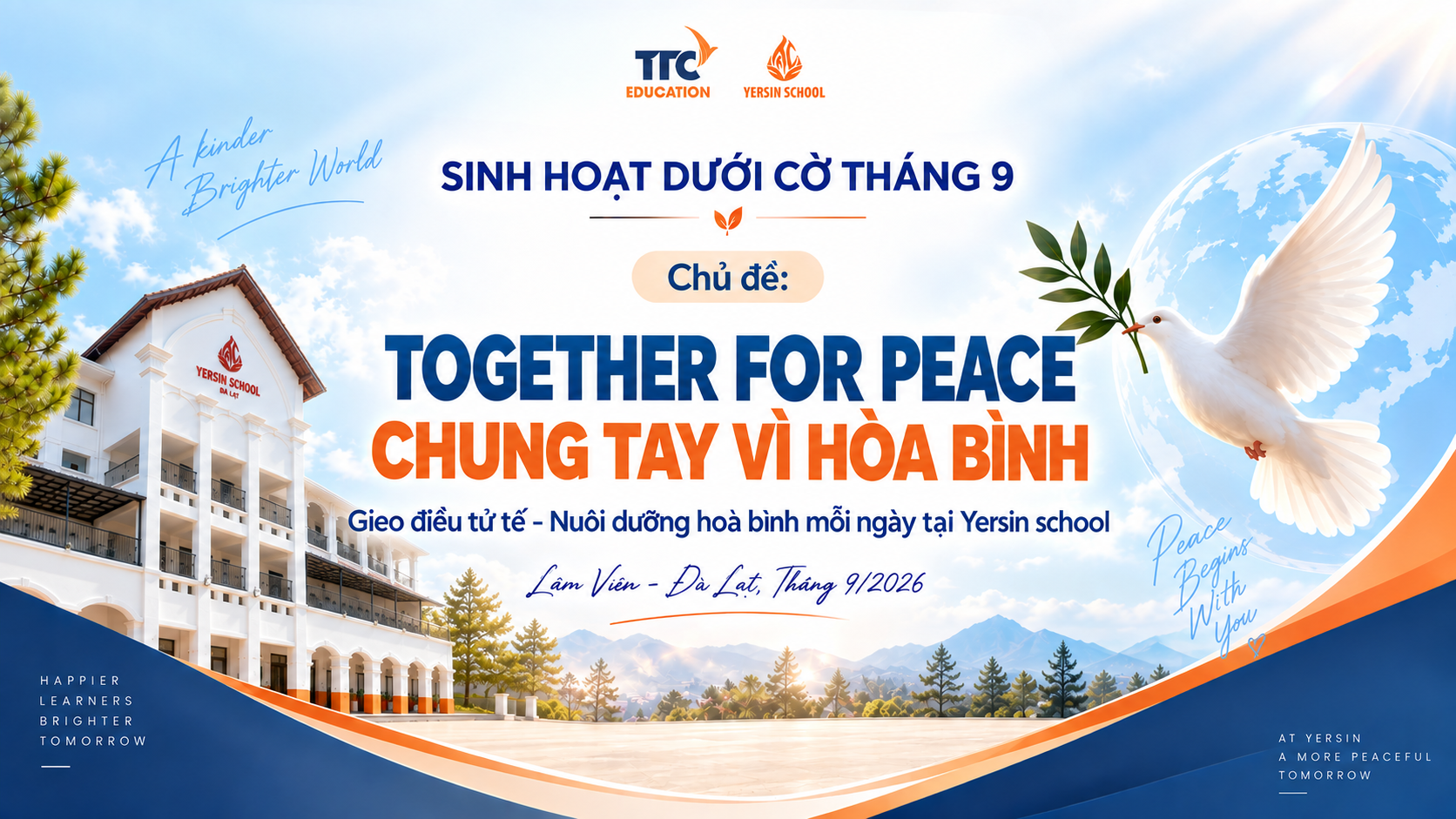 SINH HOẠT DƯỚI CỜ THÁNG 9 “TOGETHER FOR PEACE – CHUNG TAY VÌ HÒA BÌNH”